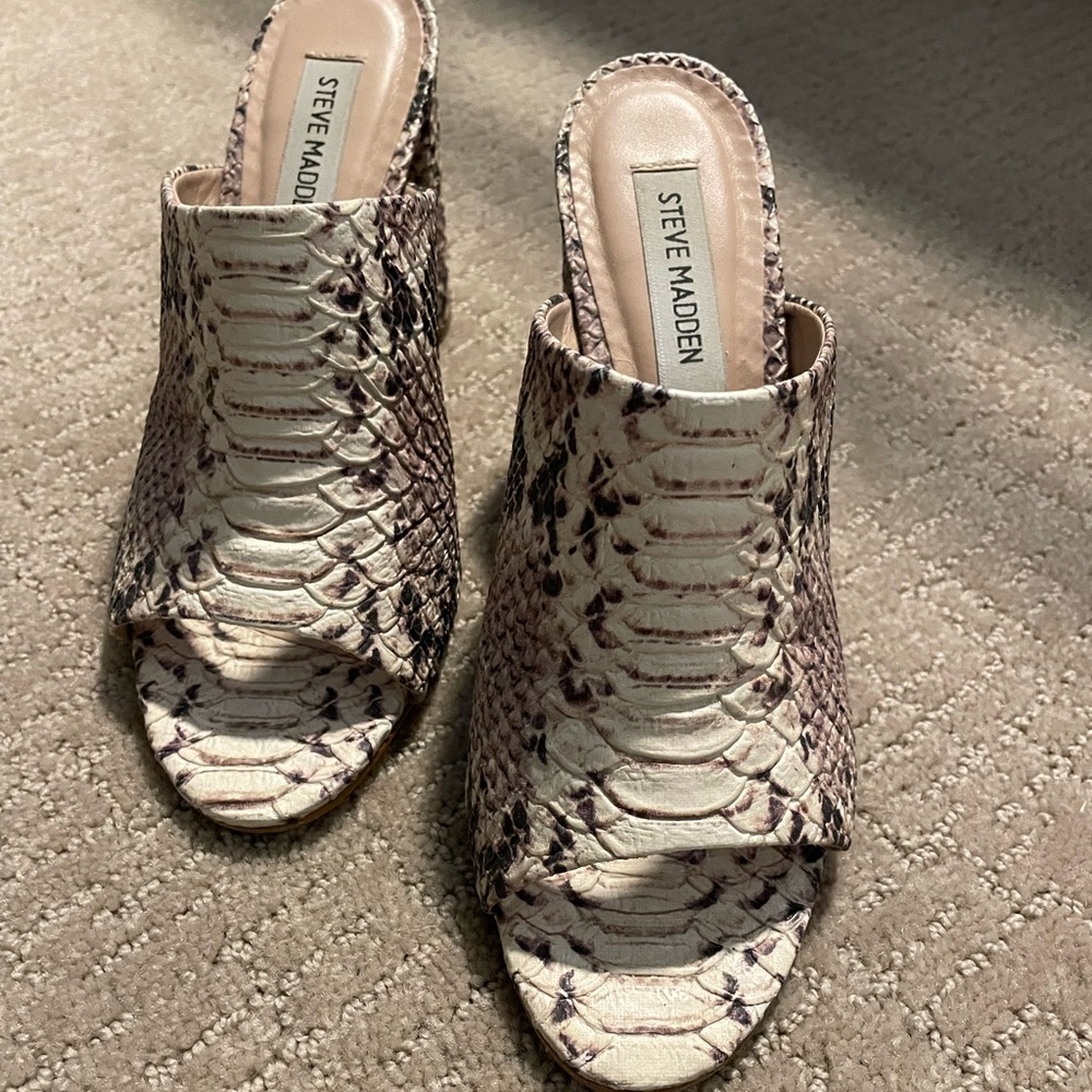 Steve Madden Snake Skin Mule